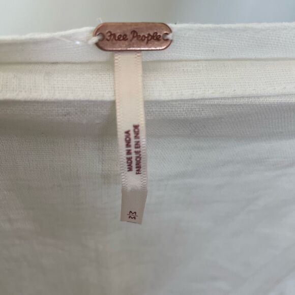 FREE PEOPLE White Cotton Linen Beach Outfit - Picture 5 of 7